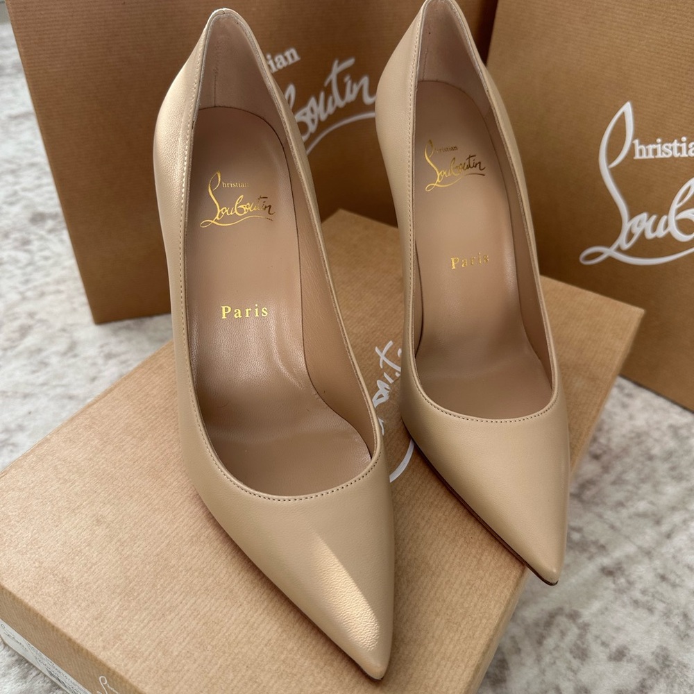 Christian Louboutin Beige Pointed Heels